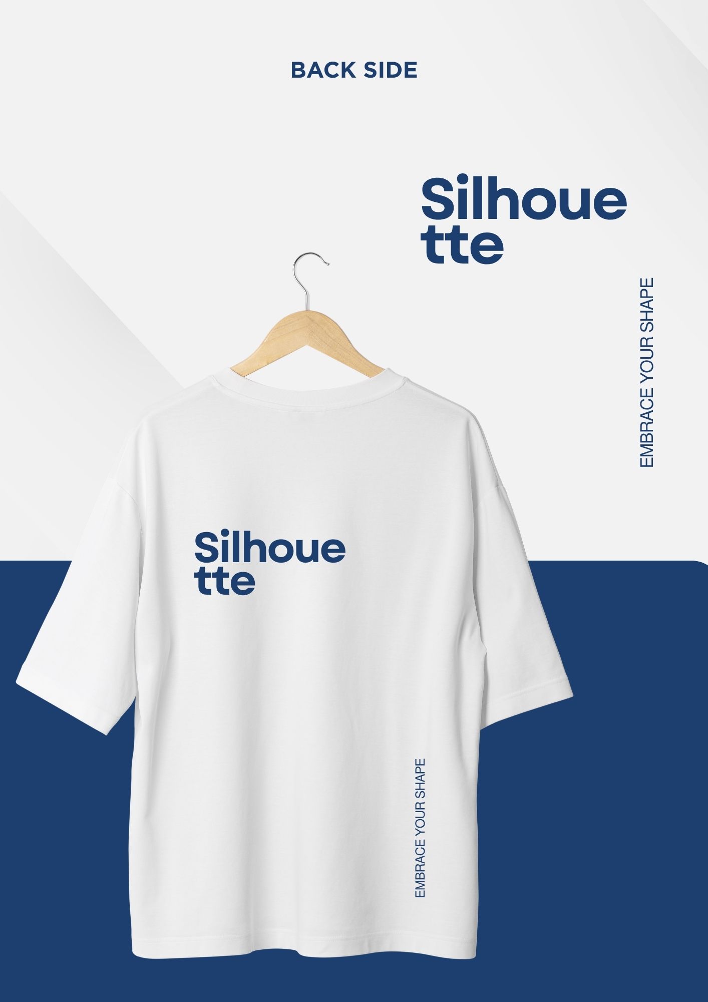 Silhouette white tee, styled back