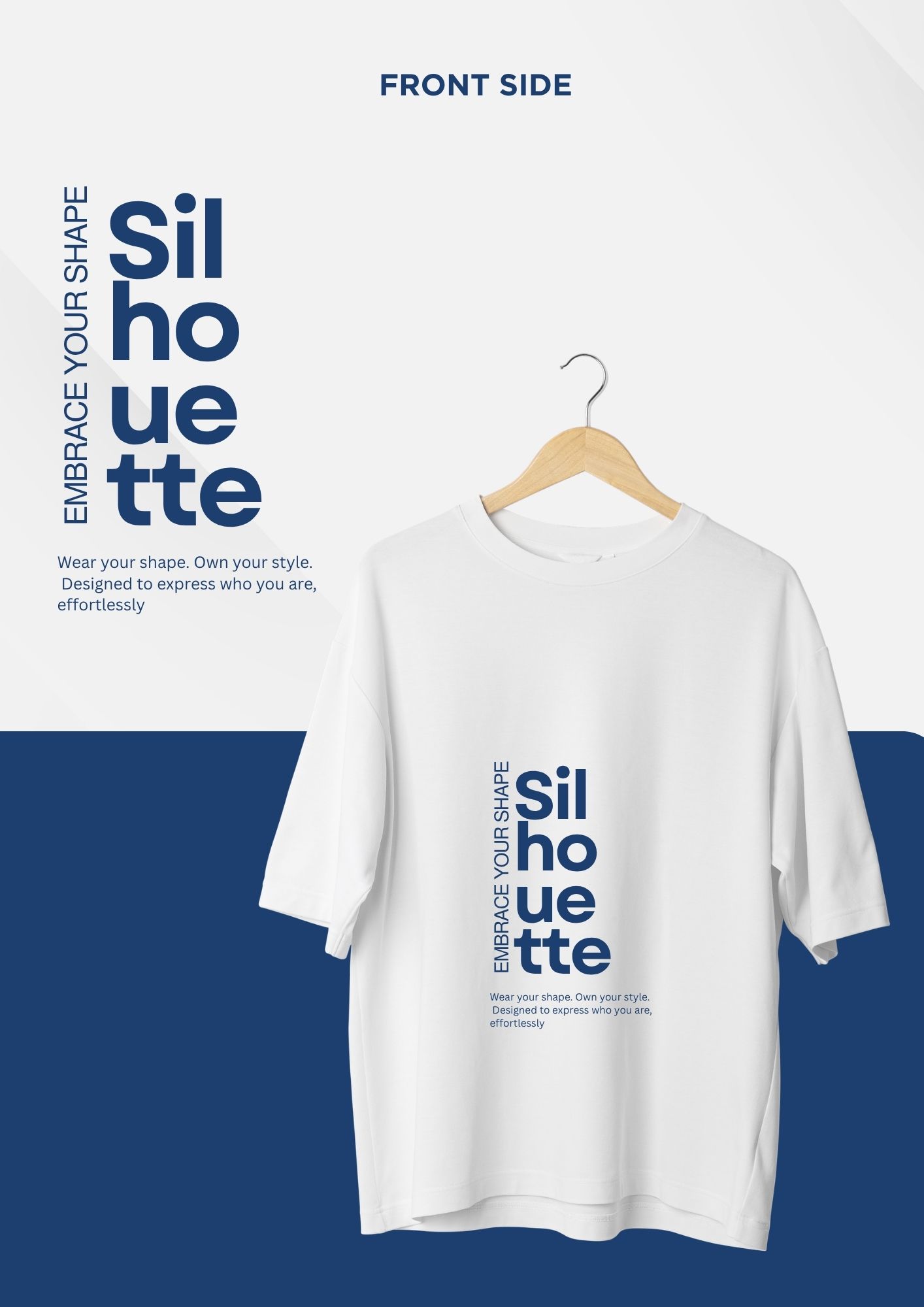 Silhouette white tee, styled front